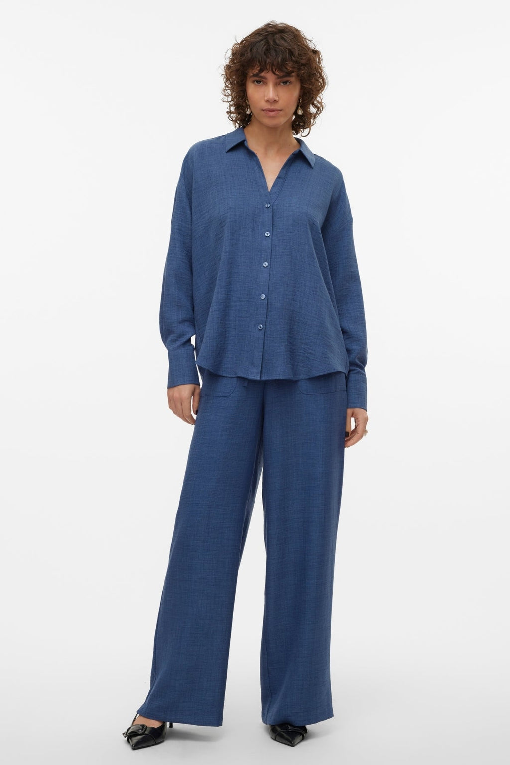 Melaney Loose Pant - Blazer azul marino