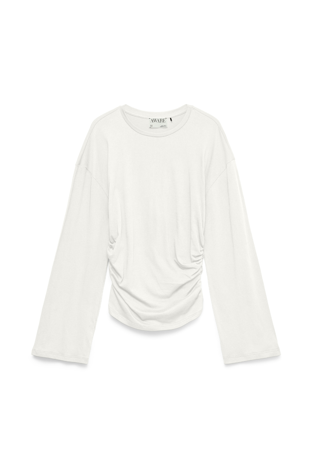 Top Navaro con cuello redondo - Blanco Nieve