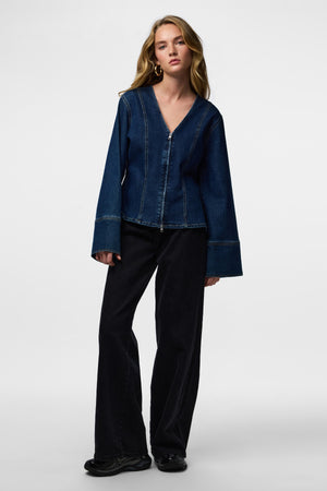 Camisa Vaquera Flora - Vaquero Azul Oscuro