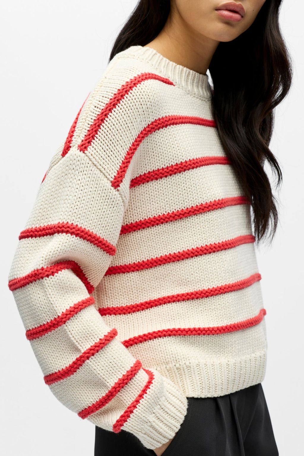 Jersey de punto Oda - Birch Poinsettia