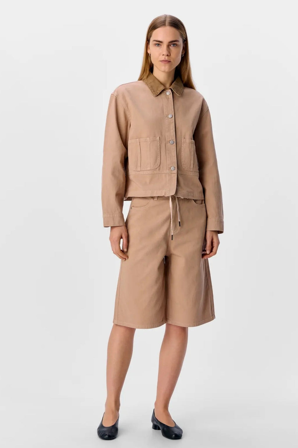 Avery Bermuda Jeans - Sandshell