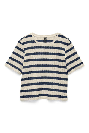 Top Freja - Rayas Birch - Azul Marino