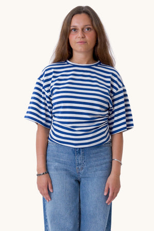 Pataya T-shirt - Blue/White