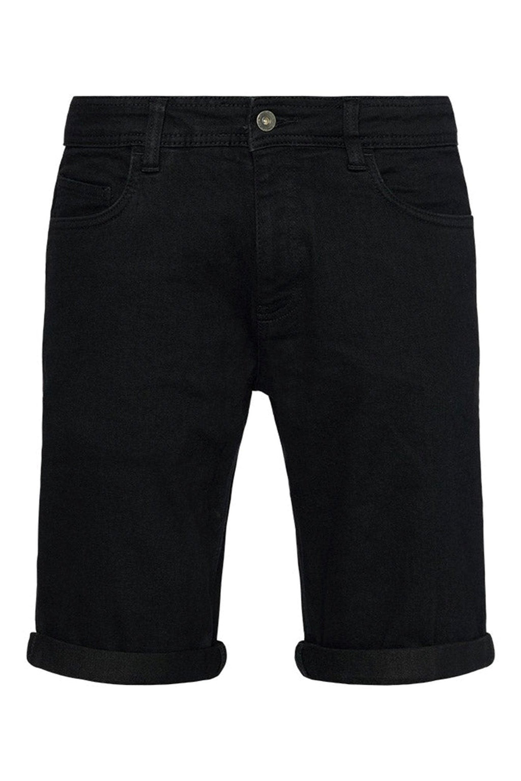 Pantalones cortos de mezclilla - negro