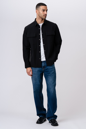 Silas Overshirt - Black
