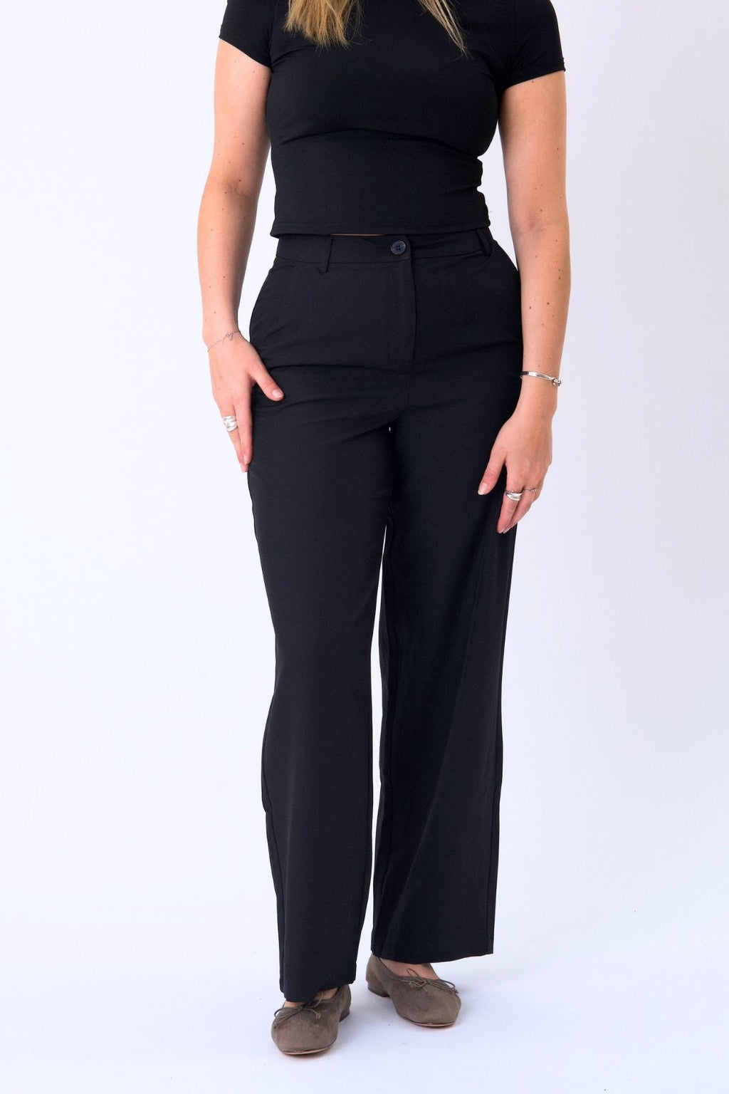 Pantalones clásicos de traje - Negro