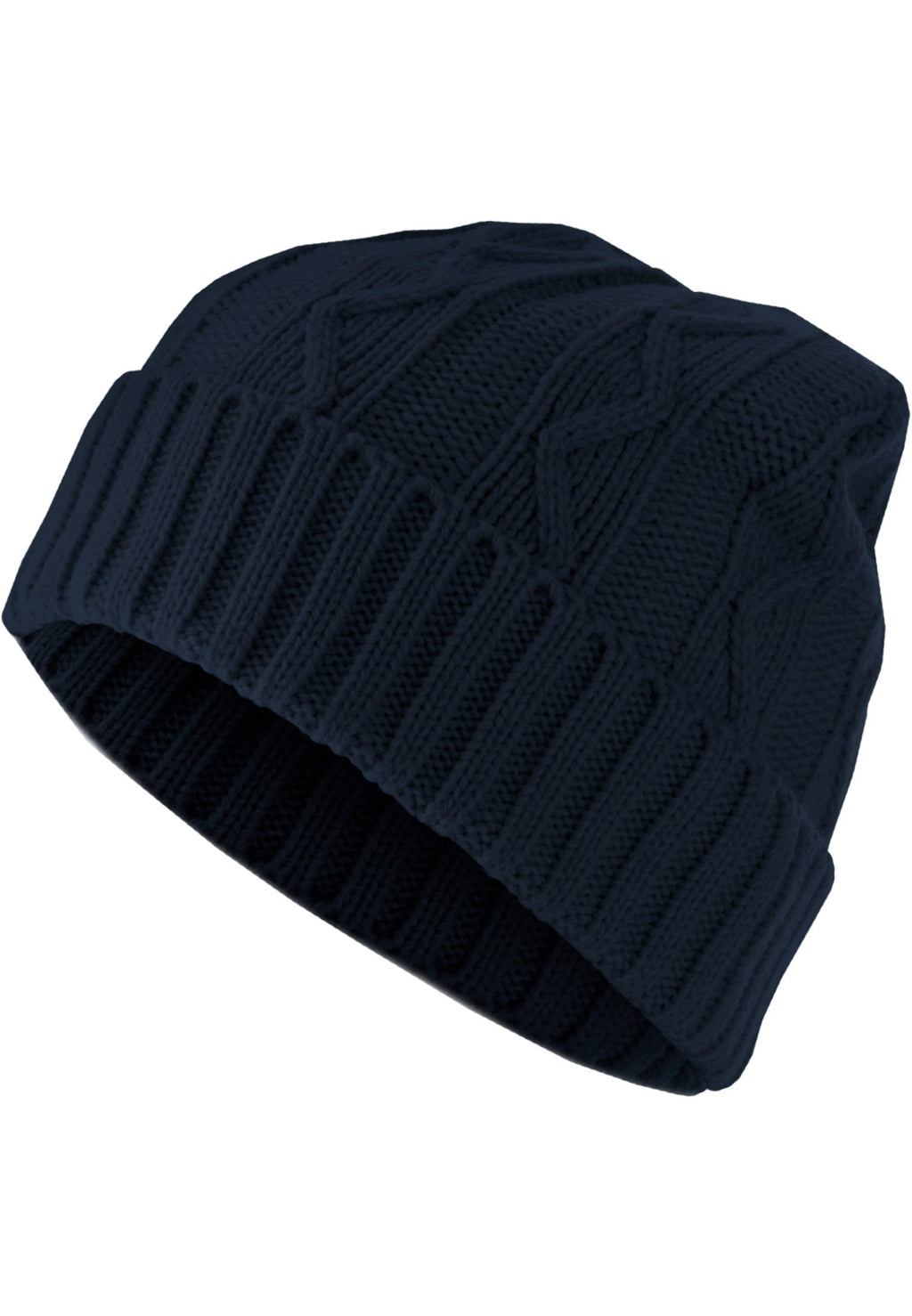 Next Gorro Cable Flap - Azul marino