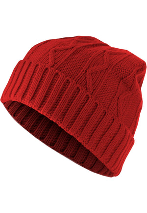 Next Gorro Cable Flap - Rojo