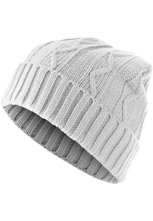 Next Gorro Cable Flap - Blanco