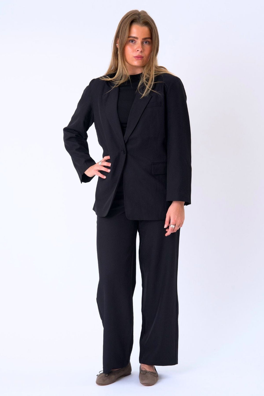 Blazer de gran tamaño - Negro