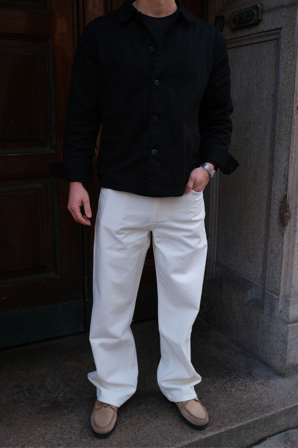 Guillermo Regular Vaqueros - Denim blanco