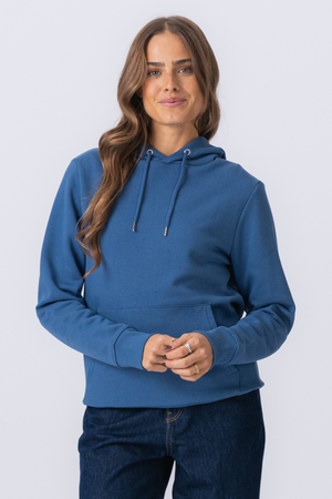 Sudadera sudadera con capucha - azul polvoriento