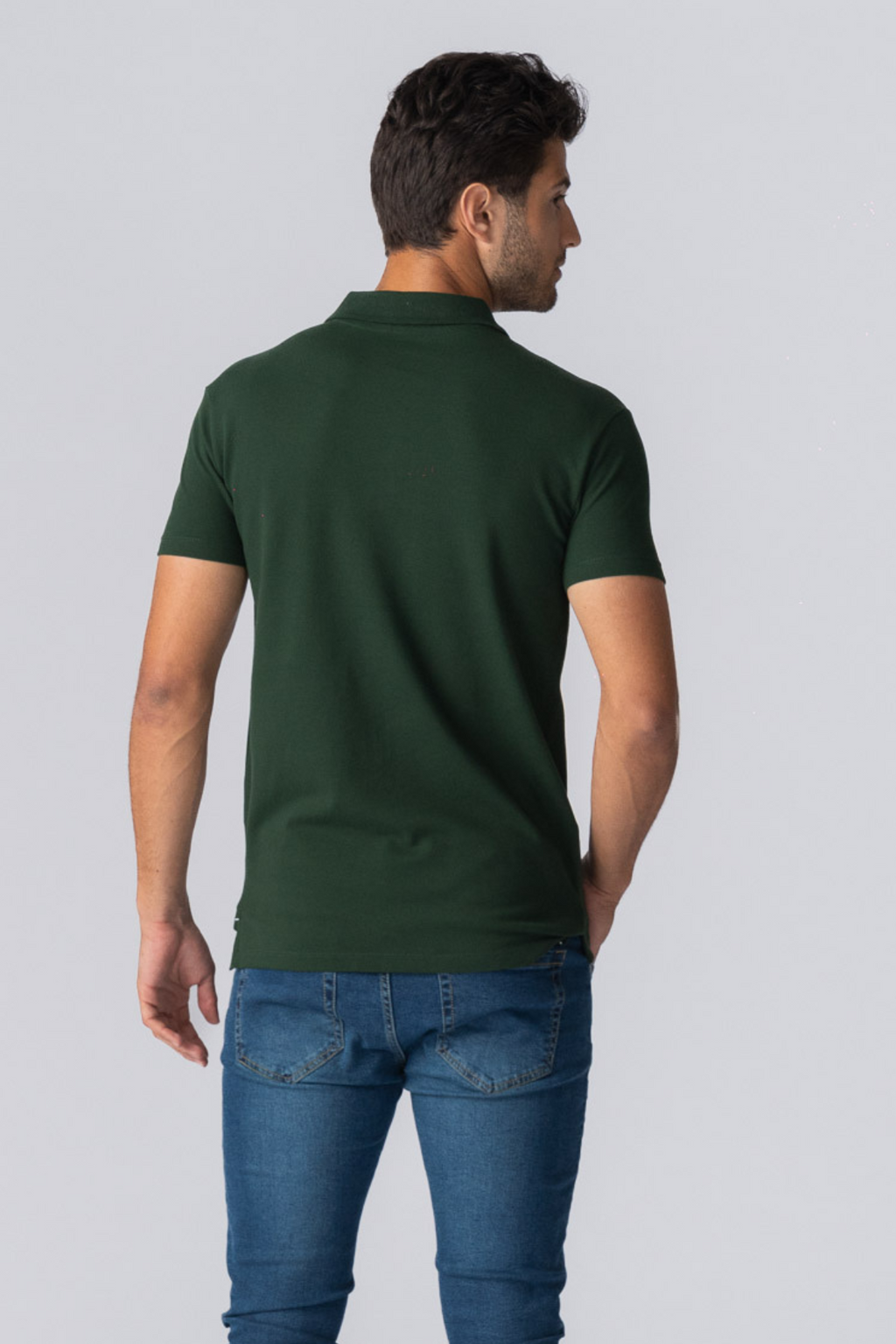 Muscle Polo Shirt - Dark Green