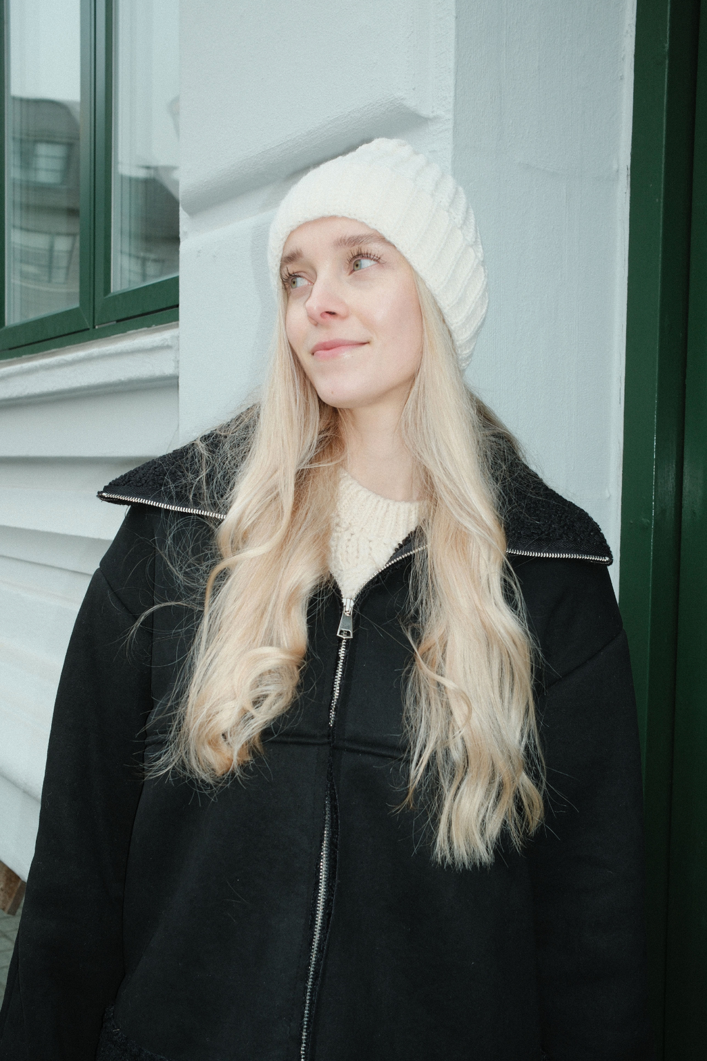 Ribbed Beanie - Light Beige