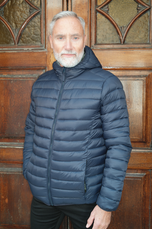 Chaqueta ligera con capucha - Azul marino