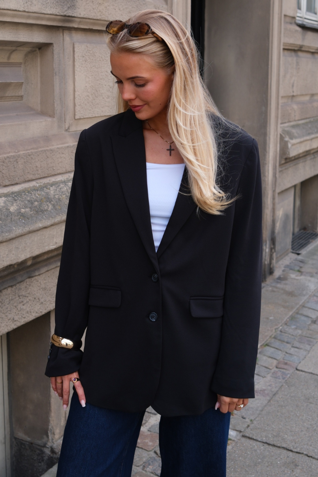 Blazer de corte clásico - Azul marino