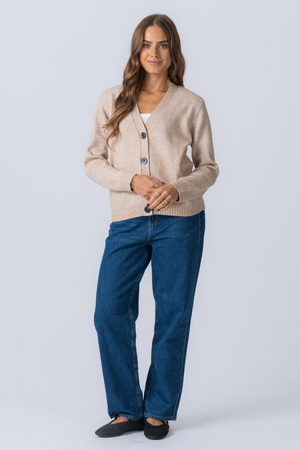 Cárdigan tejido - beige
