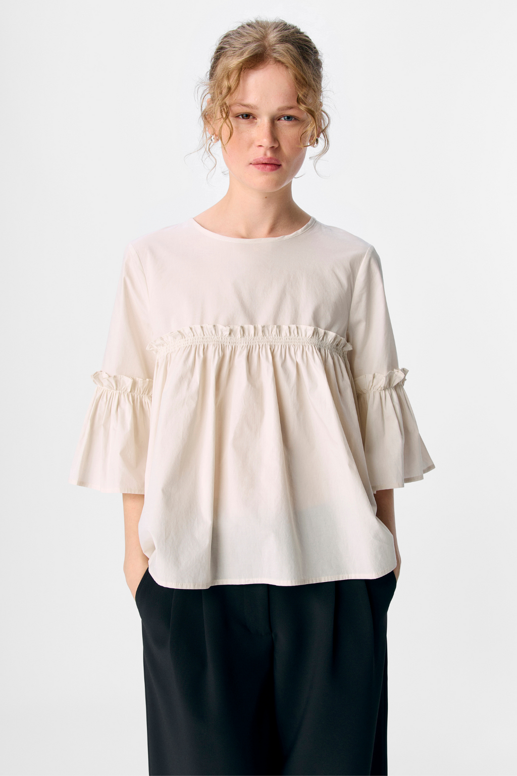Hope Neck Top - arena blanca