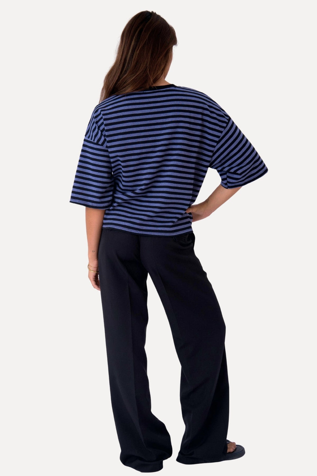 Camiseta Zoe - Negro/Azul vaquero