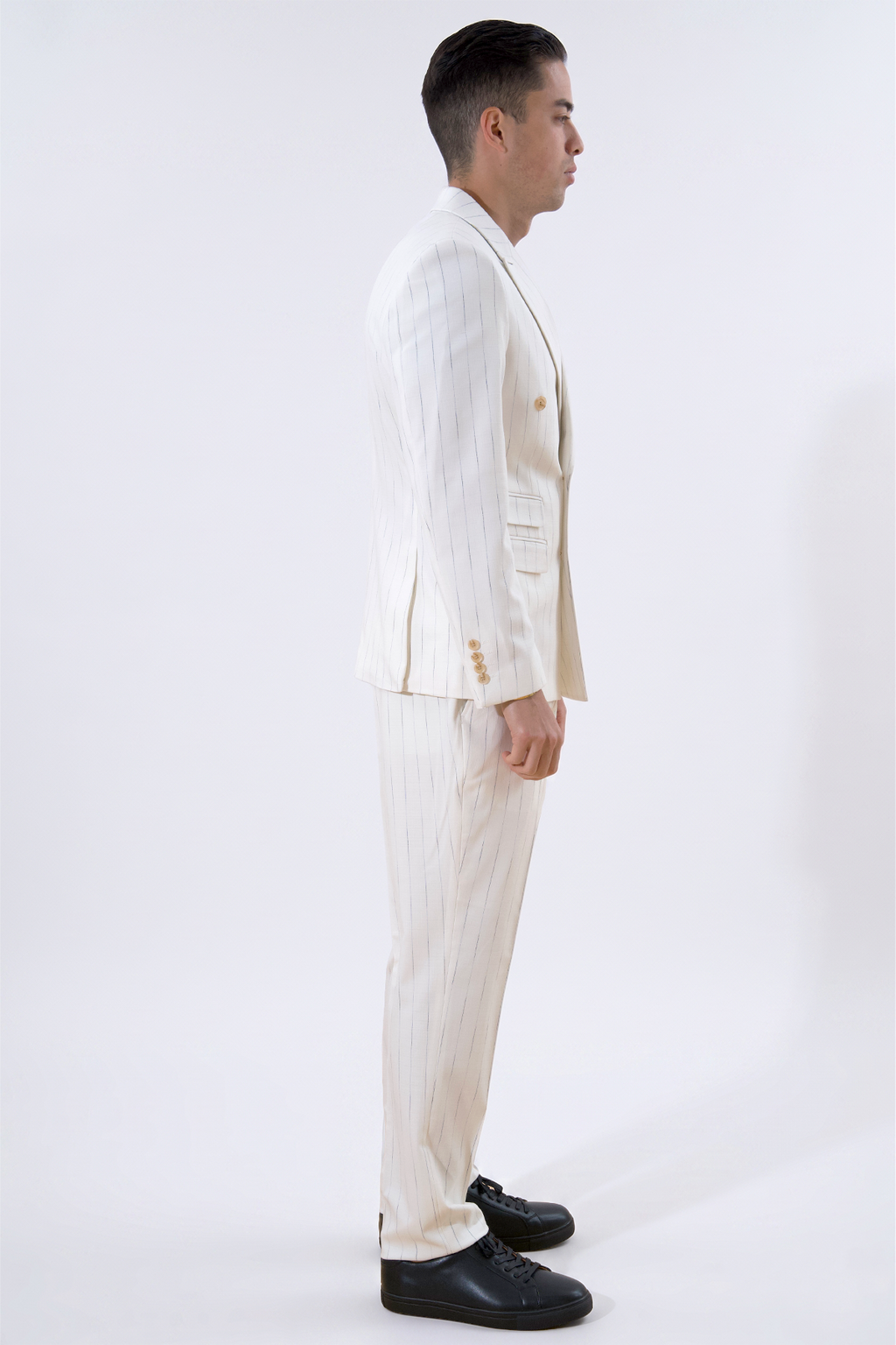 Classic Blazer - White Pinstripe
