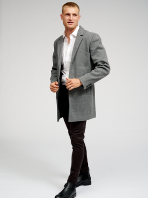 Abrigo clásico - gris