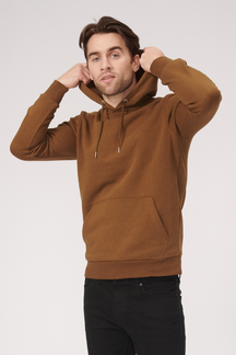 Sudor de sudadera con capucha básica - Brown