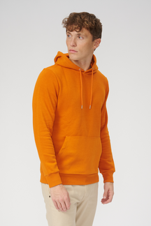 Sudor de sudadera con capucha básica - naranja