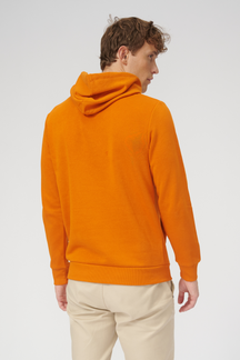 Sudor de sudadera con capucha básica - naranja