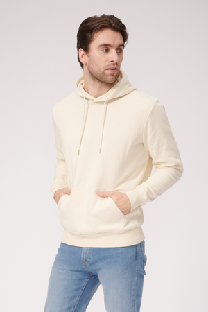 Sudor de sudadera con capucha básica - beige ligero