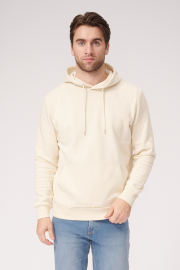 Sudor de sudadera con capucha básica - beige ligero