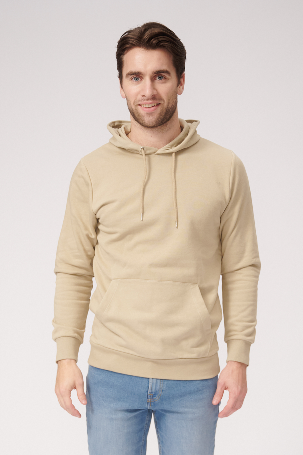 Basic Hoodie Sweat - Dark Beige