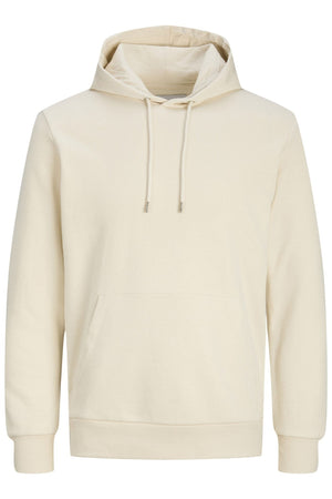 Sudor de sudadera con capucha básica - beige ligero