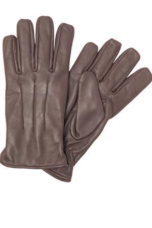 Classic Leather Gloves - Brown