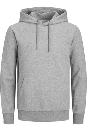 Sudor de sudadera con capucha básica - Melange gris claro