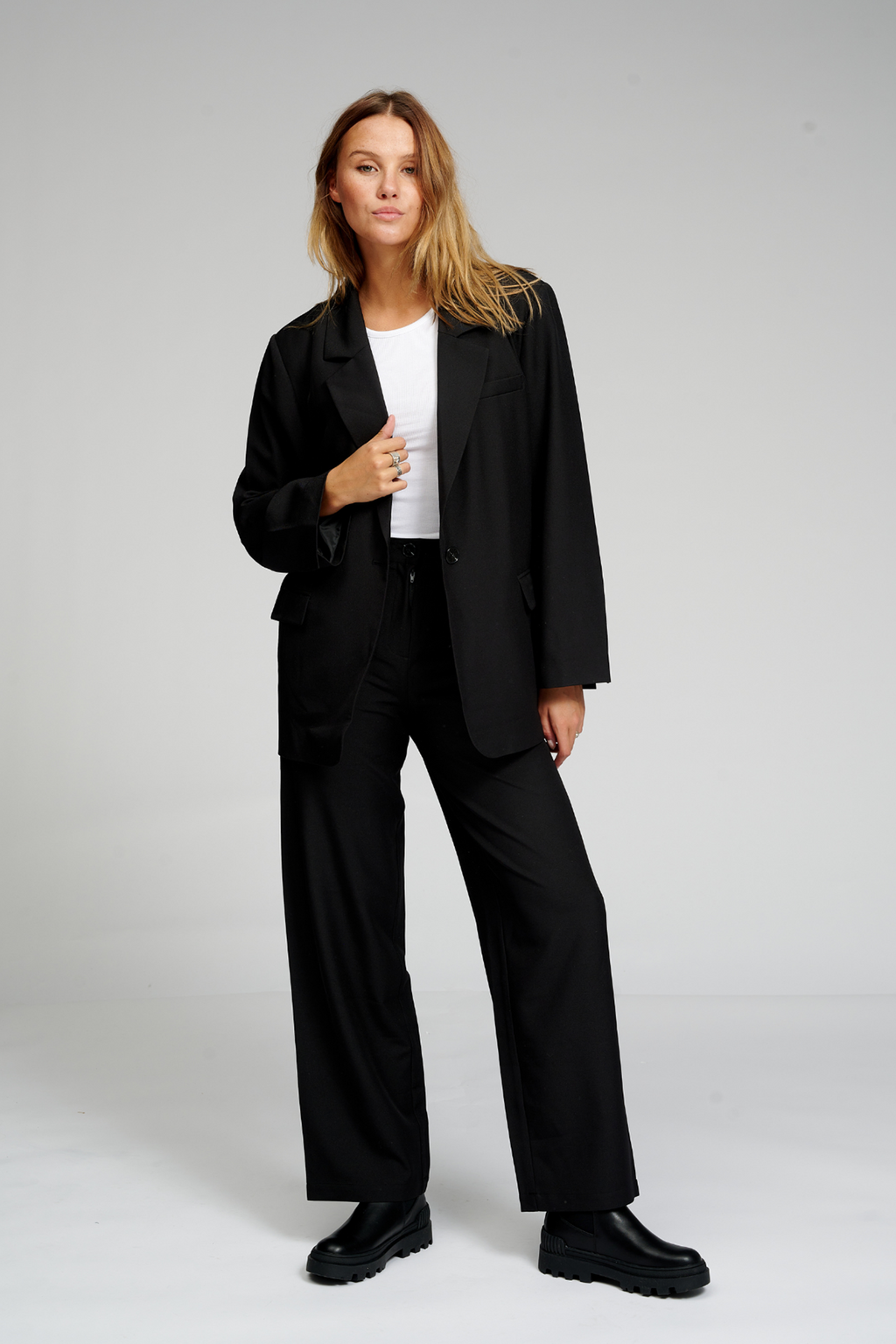 Blazer de gran tamaño - Negro