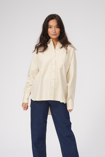 Camisa relajada - beige