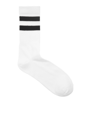 Calcetines deportivos 5 PC. - Blanco negro