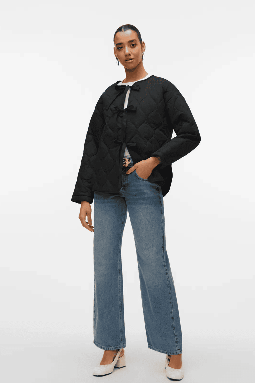 Sabine LS Chaqueta acolchada - Negro