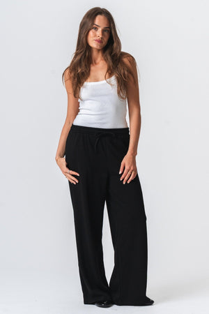 Leah Loose Pants - Black