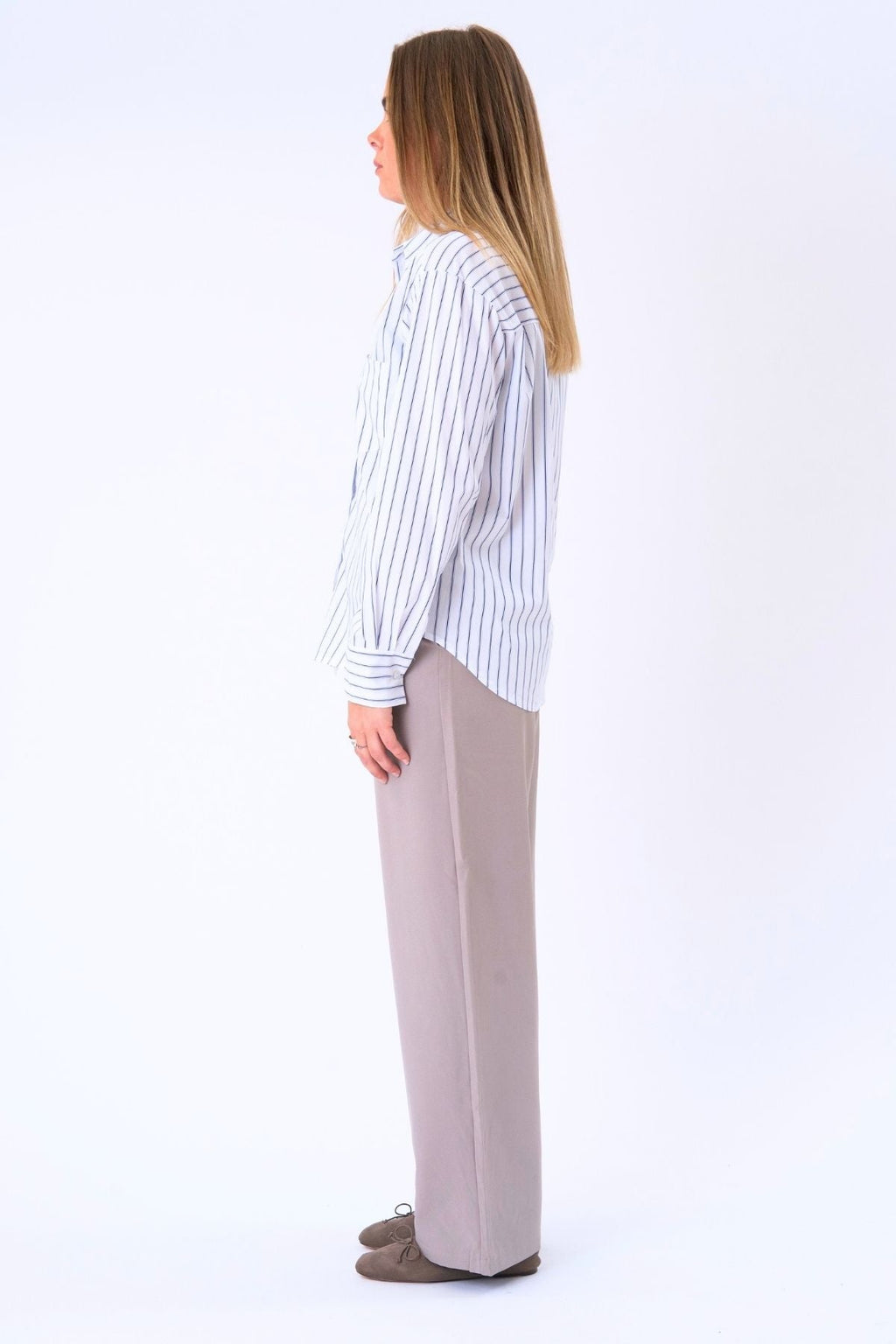 Camisa Thalia Rayas - Blanco