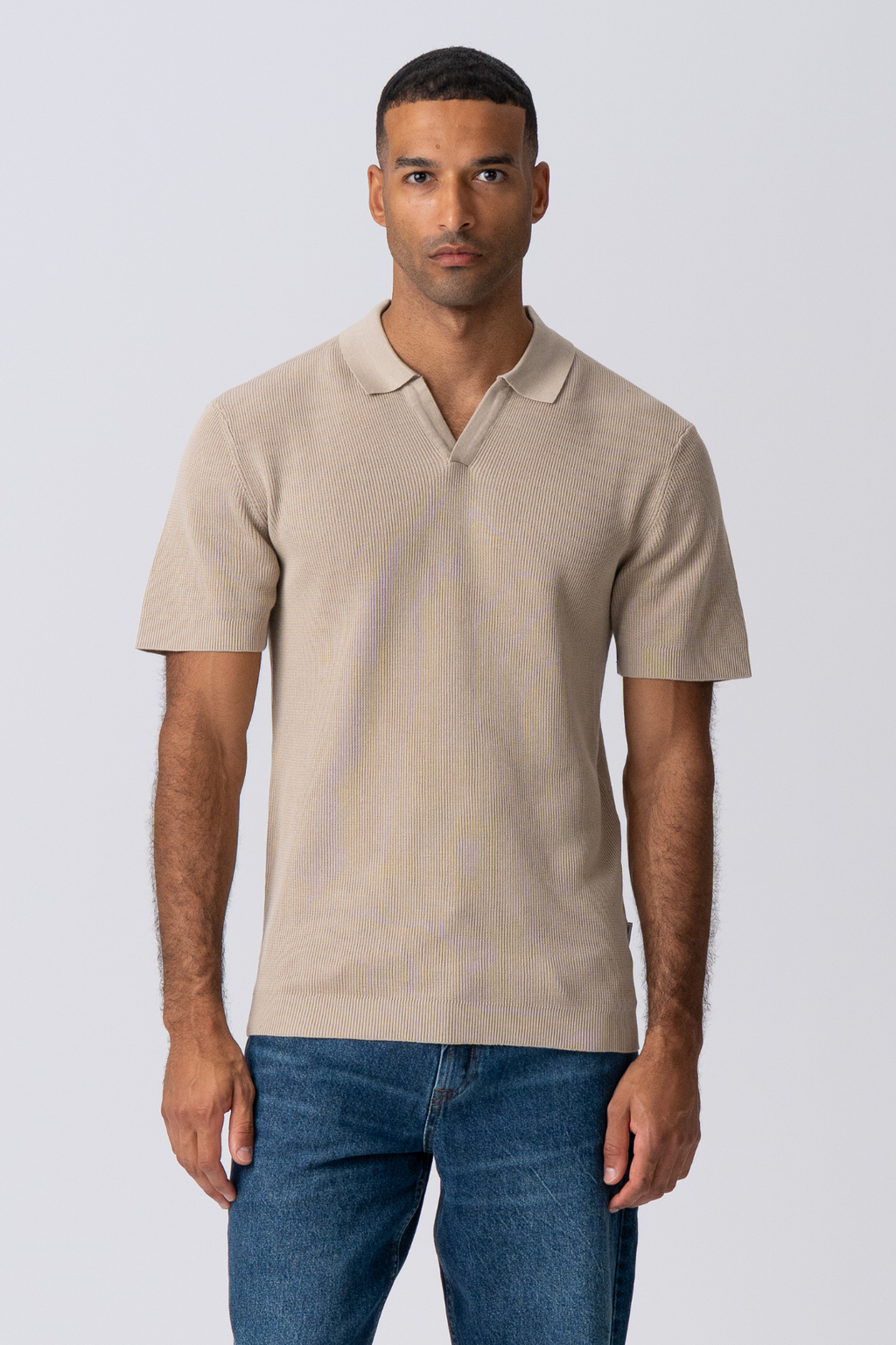 Polo de punto de George - beige