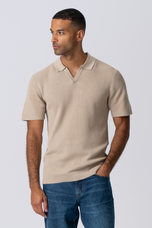 Polo de punto de George - beige