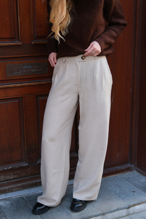 Emma Pants Suelto - beige