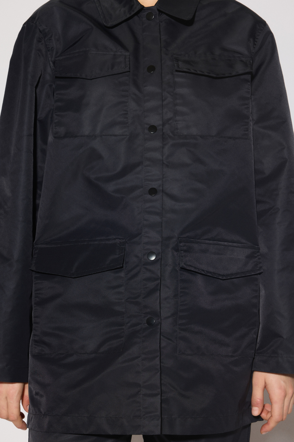 Camisa de gran tamaño de NECO - Negro