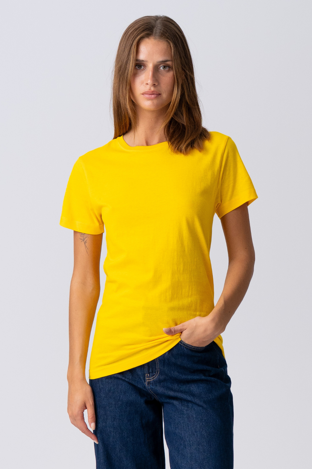 Basic Camiseta ligera - amarillo