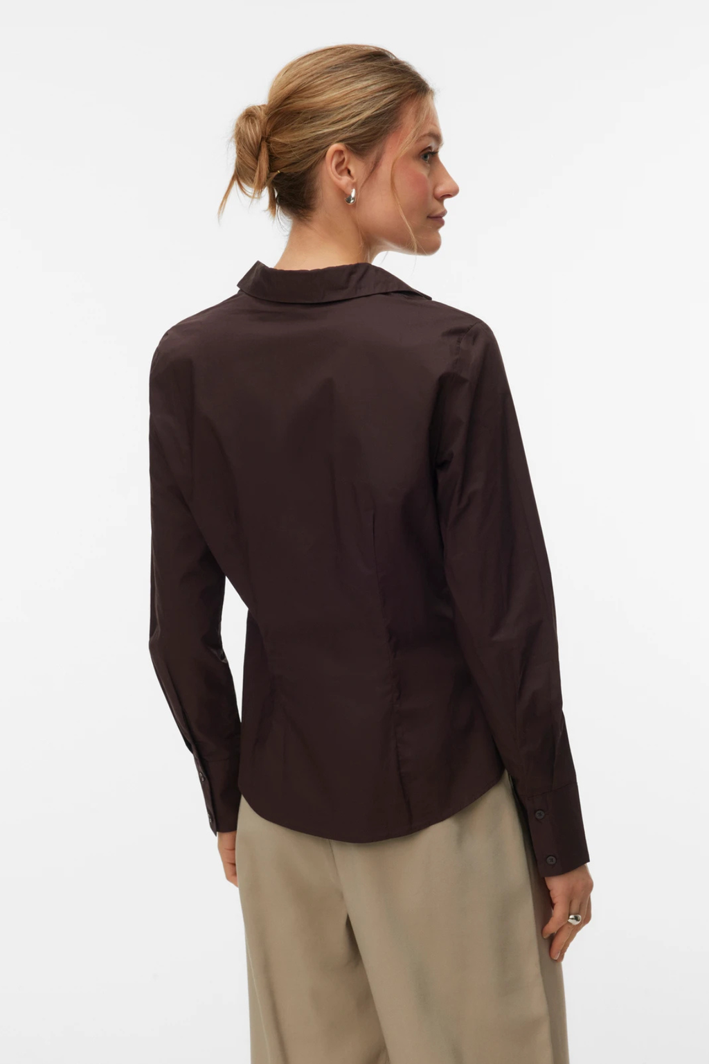 Ums V-Neck Shirt - Chocolate Plum