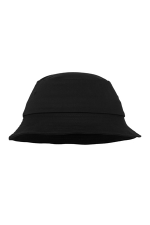 Sombrero de cubo de sarga de algodón - Negro