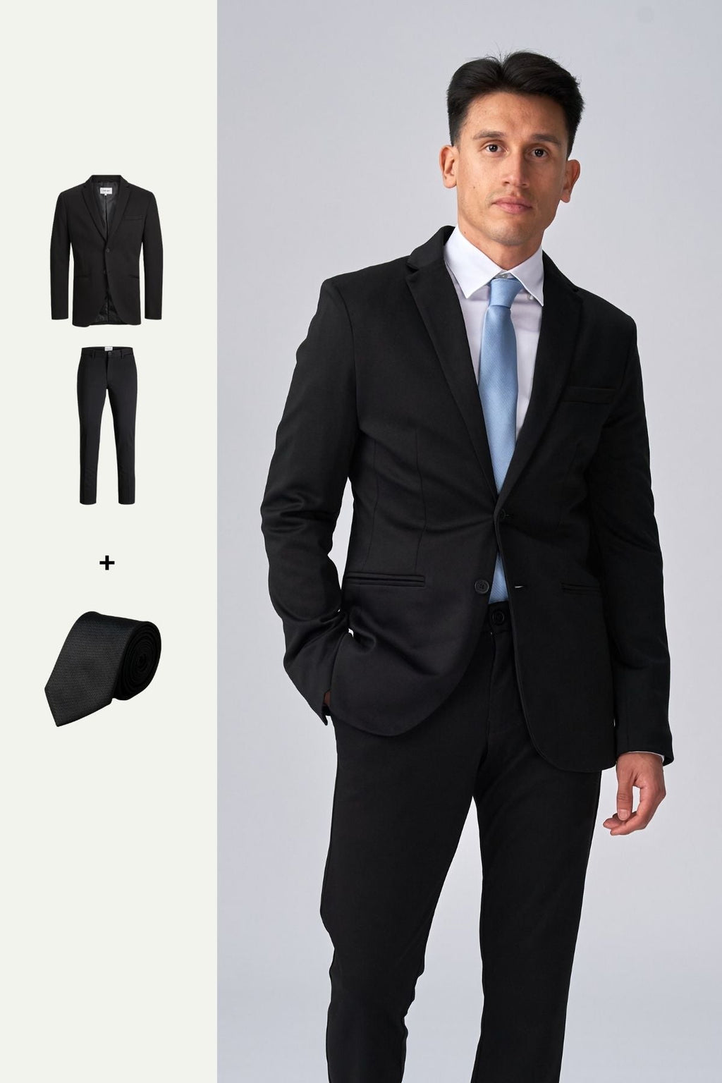 Traje de gran tamaño (negro) - paquete de ofertas