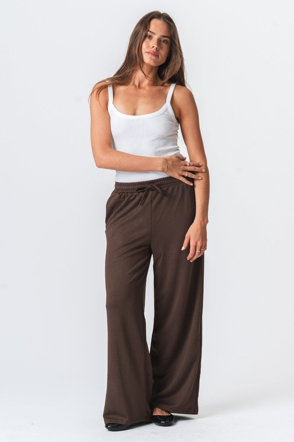 Leah Loose Pants - Brown