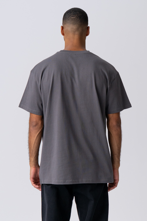 Pesado Oversized Camiseta - gris oscuro